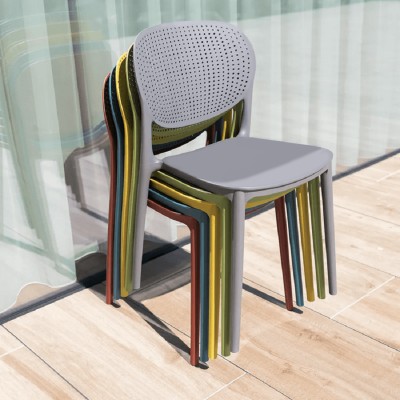 Scaun de grădină, negru, FEDRA