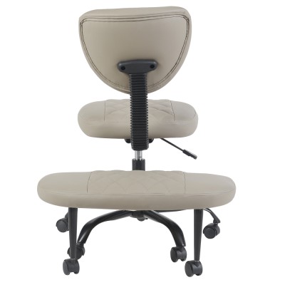 Scaun de îngenuncheat ergonomic, gri-maro Taupe piele ecologică/negru, SAMER