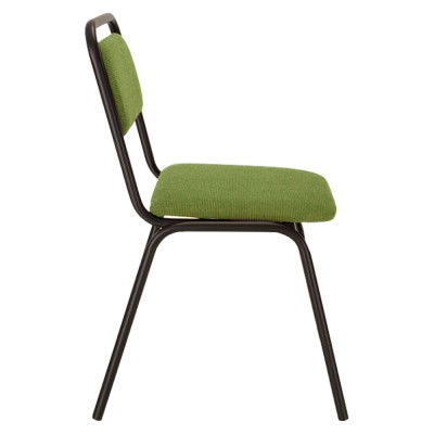 Scaun de şedinţă, stivuibil, verde, VISITOR