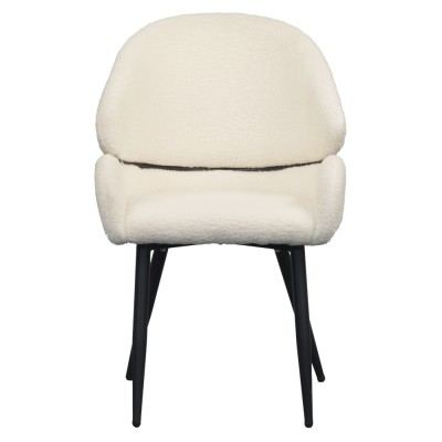 Scaun de sufragerie, alb/negru, SANAKO TYP 1