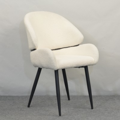 Scaun de sufragerie, alb/negru, SANAKO TYP 1