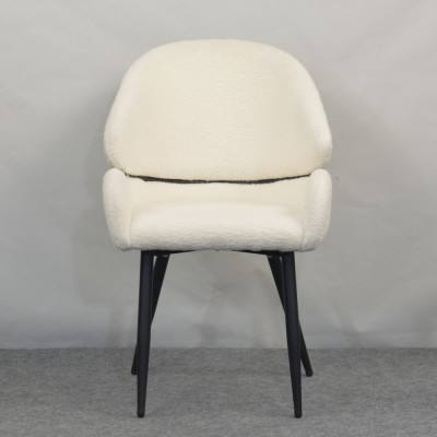 Scaun de sufragerie, alb/negru, SANAKO TYP 1
