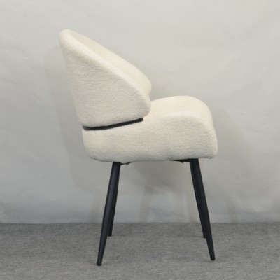 Scaun de sufragerie, alb/negru, SANAKO TYP 1