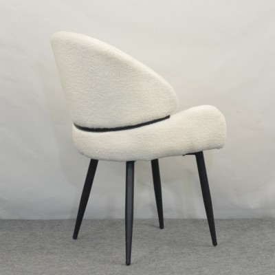 Scaun de sufragerie, alb/negru, SANAKO TYP 1