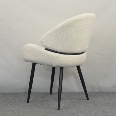 Scaun de sufragerie, alb/negru, SANAKO TYP 1
