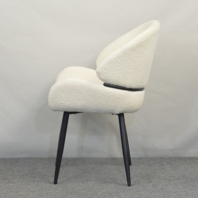 Scaun de sufragerie, alb/negru, SANAKO TYP 1