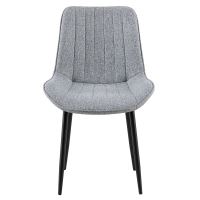 Scaun de sufragerie, gri deschis/negru, ZAJRA