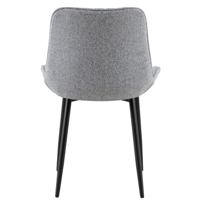 Scaun de sufragerie, gri deschis/negru, ZAJRA