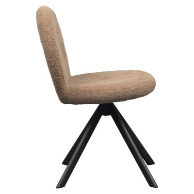 Scaun de sufragerie, maro deschis/negru, RODIA
