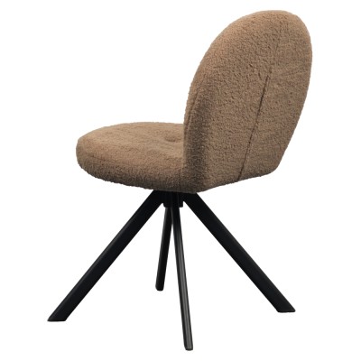 Scaun de sufragerie, maro deschis/negru, RODIA