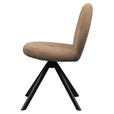 Scaun de sufragerie, maro deschis/negru, RODIA