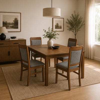 Scaun de sufragerie, nuc/maro, LUXA