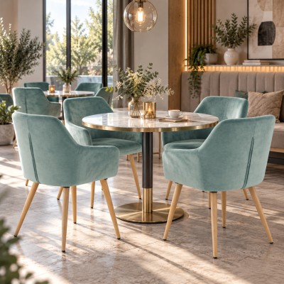 Scaun dining, material mentă/ fag, CRISTIAN