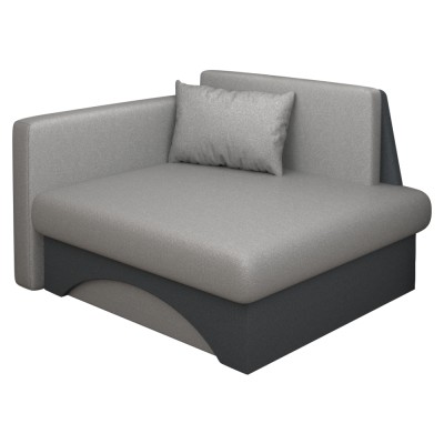 Scaun extensibil, gri/gri închis, pe dreapta, KUBOŠ NEW