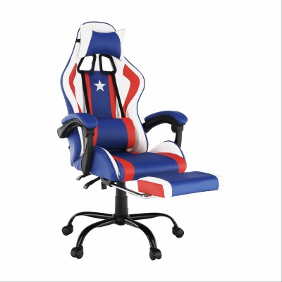 Scaun gaming, albastru/ roşu/ alb, CAPITAN AMERICA