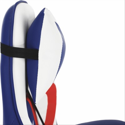Scaun gaming, albastru/ roşu/ alb, CAPITAN AMERICA