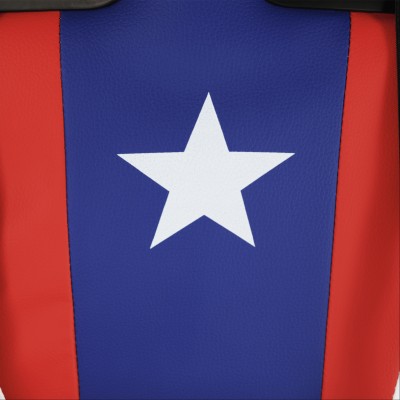 Scaun gaming, albastru/ roşu/ alb, CAPITAN AMERICA