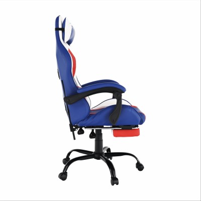 Scaun gaming, albastru/ roşu/ alb, CAPITAN AMERICA