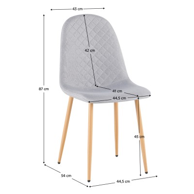 Scaun, gri deschis/fag, LEGA 2 NEW