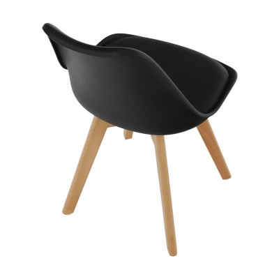 Scaun, negru/fag, BALI 3 NEW