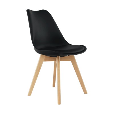 Scaun, negru/fag, BALI 3 NEW
