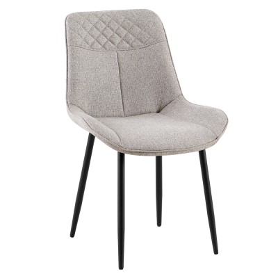 Scaun pentru sufragerie, bej/negru, ALIA