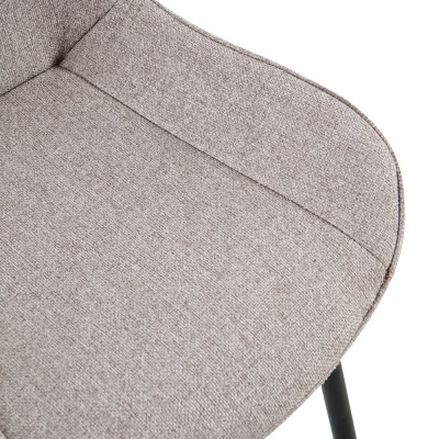 Scaun pentru sufragerie, bej/negru, ALIA