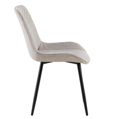 Scaun pentru sufragerie, bej/negru, ALIA