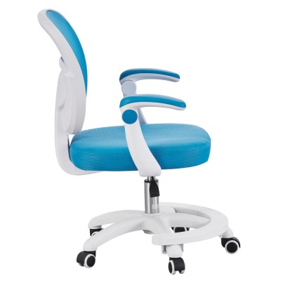 Scaun pivotant, albastru/alb, TRIXI TYP 2