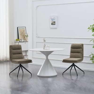 Scaun pivotant, bej/negru, LINA