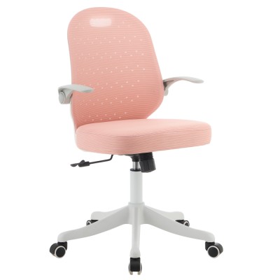 Scaun pivotant, roz/alb, TARIA