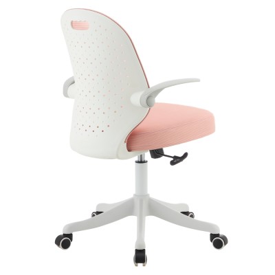 Scaun pivotant, roz/alb, TARIA