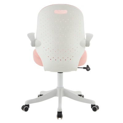 Scaun pivotant, roz/alb, TARIA