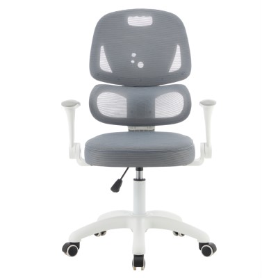 Scaun rotativ, gri/alb, LISTER