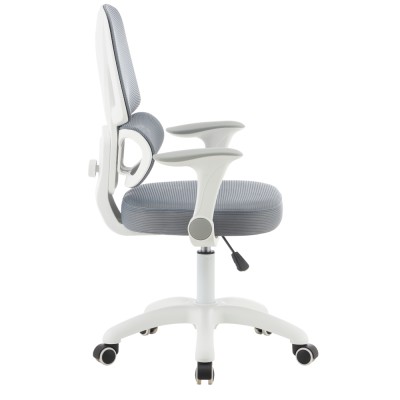 Scaun rotativ, gri/alb, LISTER