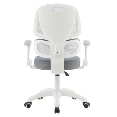 Scaun rotativ, gri/alb, LISTER