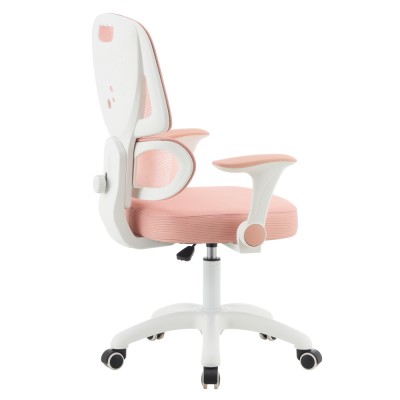 Scaun rotativ, roz/alb, LISTER