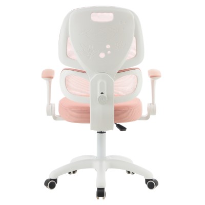 Scaun rotativ, roz/alb, LISTER