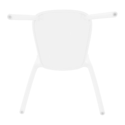 Scaun stivuibil, alb, FEDRA NEW