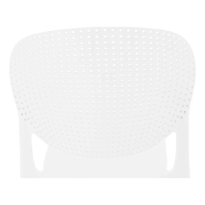 Scaun stivuibil, alb, FEDRA NEW