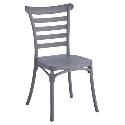 Scaun stivuibil, gri maroniu taupe, SAVITO NEW