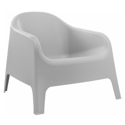 Scaun stivuibil, gri, plastic, SOKRA NEW