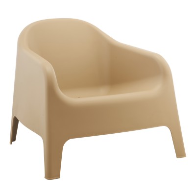 Scaun stivuibil, maro, plastic, SOKRA NEW