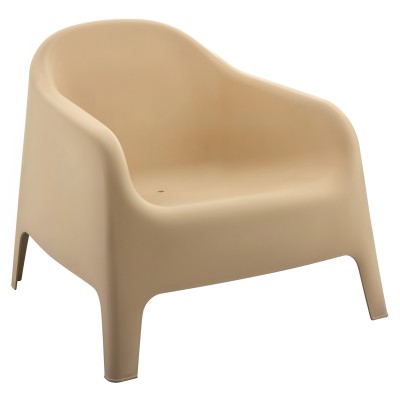 Scaun stivuibil, maro, plastic, SOKRA NEW