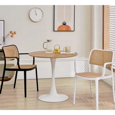 Scaun, stivuibil, negru/bej, RAVID  NEW TIP 2