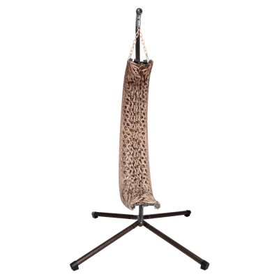 Scaun suspendat, pliabil, cupru/bej/crem, SANAN