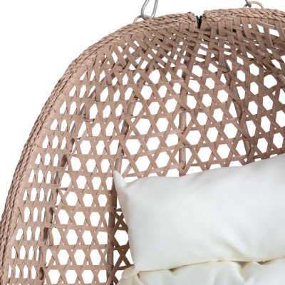 Scaun suspendat, pliabil, cupru/bej/crem, SANAN