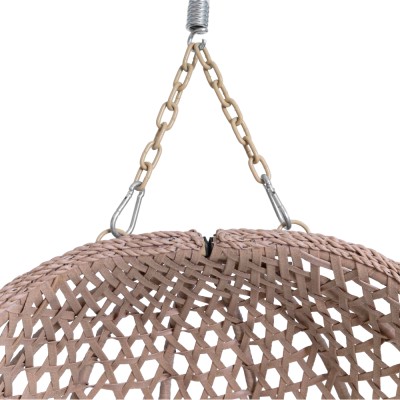 Scaun suspendat, pliabil, cupru/bej/crem, SANAN