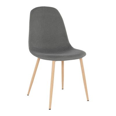 Scaun, textil gri închis/ fag, LEGA