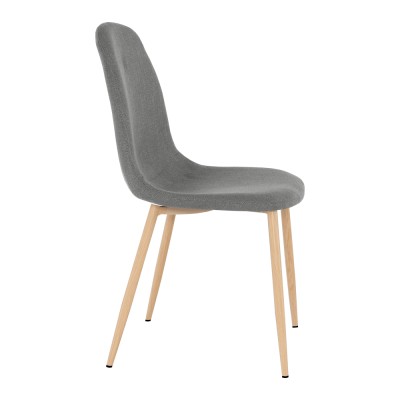 Scaun, textil gri închis/ fag, LEGA